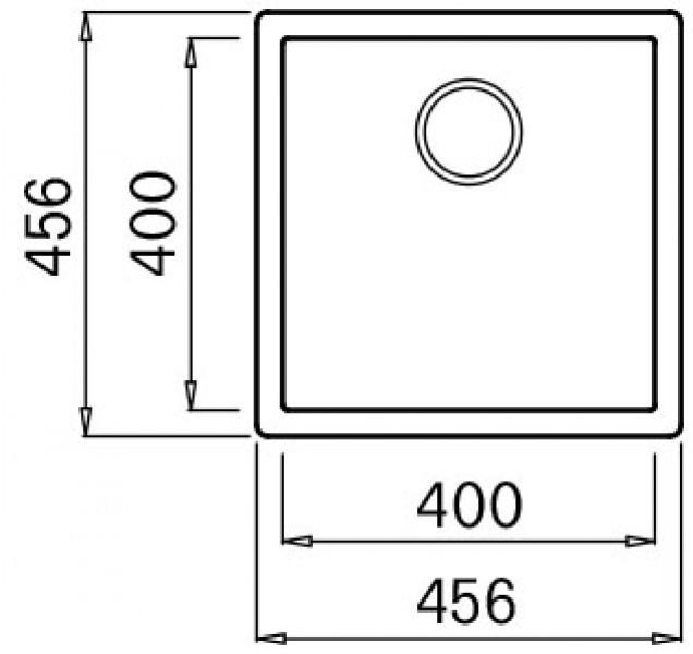 Elleci Zen 102 zlewozmywak 1 komora podwieszana lub wpuszczana K96 biały KeratekPlus LKZ10296