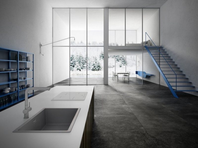 Elleci Zen 130 zlewozmywak 1 komora podwieszana lub wpuszczana K96 biały KeratekPlus LKZ13096