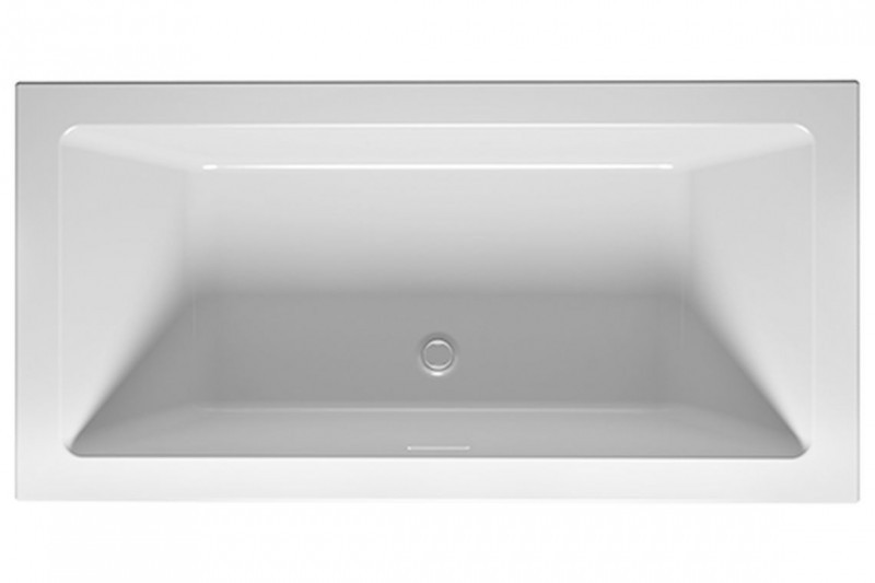 Riho Rethink Cubic wanna prostokątna 180x90 z syfonem biały połysk BR09005