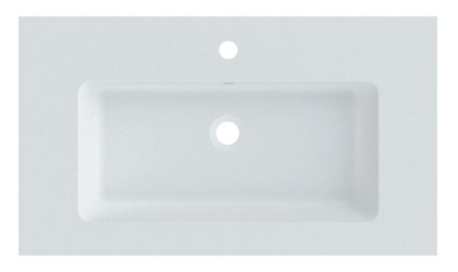 Riho Spring Dew umywalka z marmuru syntetycznego 80x46 cm biały mat F70095