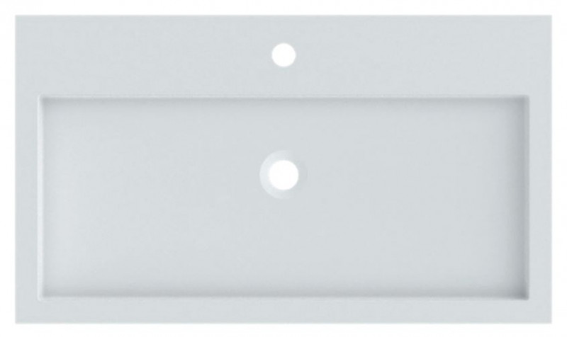 Riho Spring Vow umywalka z marmuru syntetycznego 80x46 cm biały mat F70106