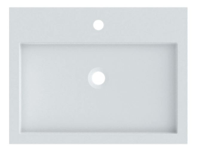 Riho Spring Vow umywalka z marmuru syntetycznego 60x40 cm biały mat F70100