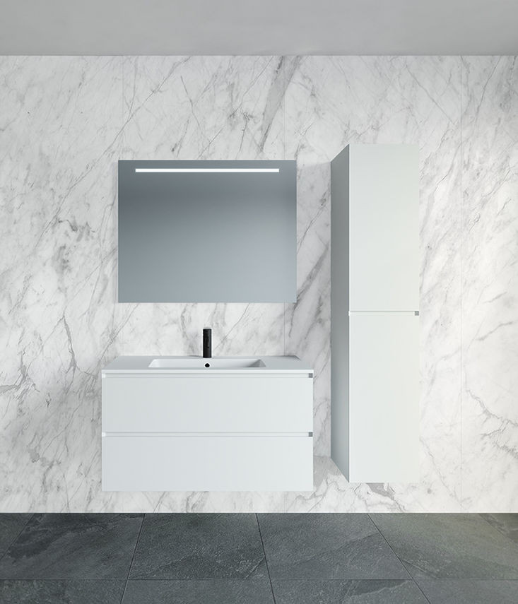 Riho Spring Dew umywalka z marmuru syntetycznego 60x46 cm biały mat F70094