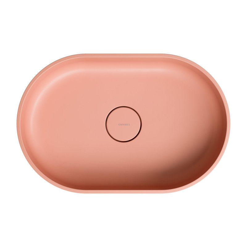 Omnires Ovo M+ umywalka nablatowa 55X36 cm coral OVOUNCO