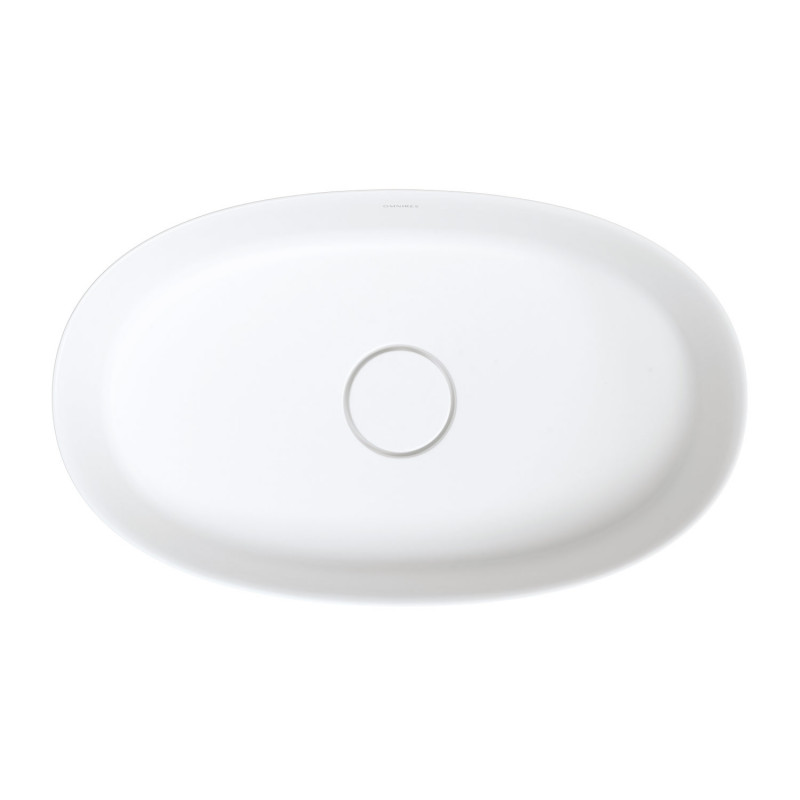 Omnires Neo M+ umywalka nablatowa 60X36 cm Marble+ biały mat NEOUNBM