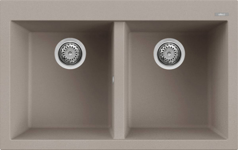 Elleci Quadra 350 zlewozmywak 2 komory wpuszczane G43 turkawka Granitek LGQ35043