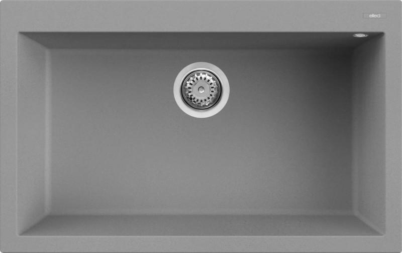 Elleci Quadra 130 zlewozmywak 1 komora wpuszczana w blat G48 cement Granitek LGQ13048