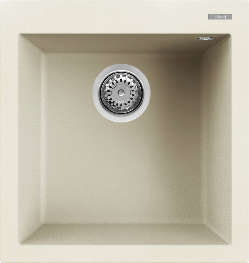 Elleci Quadra 102 zlewozmywak 1 komora wpuszczana w blat G62 antyczny biały Granitek LGQ10262