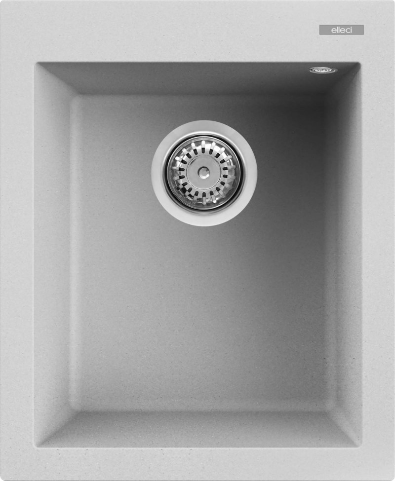 Elleci Quadra 100 zlewozmywak 1 komora wpuszczana w blat M79 Aluminium Metaltek LMQ10079