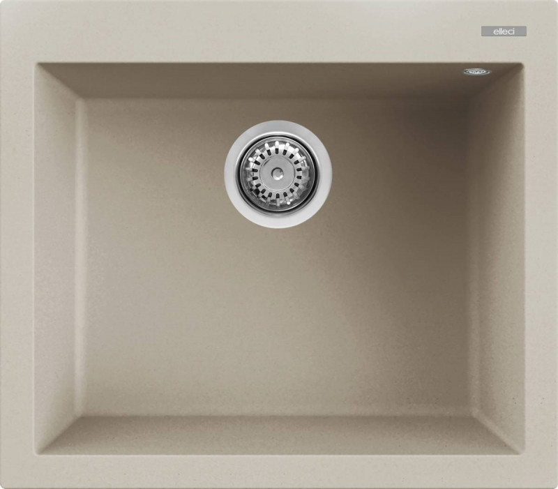Elleci Quadra 105 zlewozmywak 1 komora wpuszczana w blat K95 szampan KeratekPlus LKQ10595