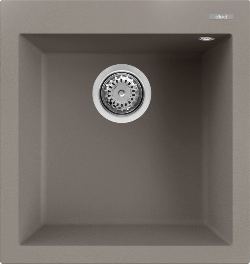 Elleci Quadra 102 zlewozmywak 1 komora wpuszczana w blat K93 gołębi szary KeratekPlus LKQ10293