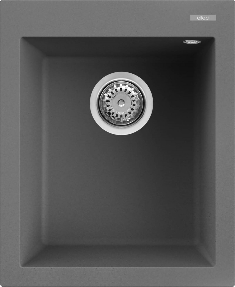 Elleci Quadra 100 zlewozmywak 1 komora wpuszczana w blat K99 ciemnoszary KeratekPlus LKQ10099