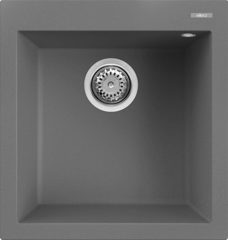 Elleci Quadra 102 zlewozmywak 1 komora wpuszczana w blat K99 ciemnoszary KeratekPlus LKQ10299