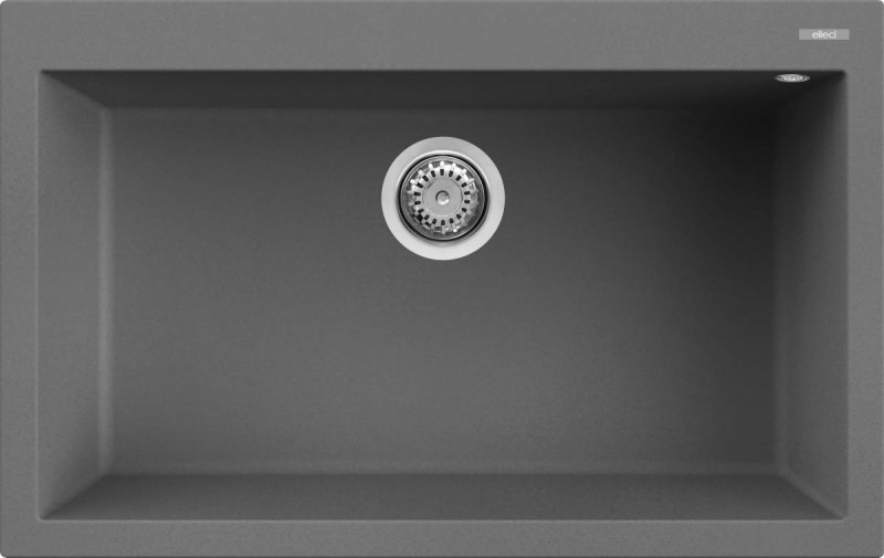 Elleci Quadra 130 zlewozmywak 1 komora wpuszczana w blat K99 ciemnoszary KeratekPlus LKQ13099