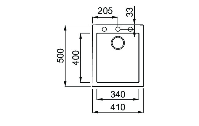Elleci Quadra 100 zlewozmywak 1 komora wpuszczana w blat G68 biały Granitek LGQ10068