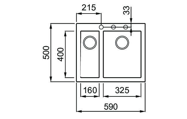 Elleci Quadra 150 zlewozmywak 1,5 komory wpuszczany w blat M73 Titanium Metaltek LMQ15073