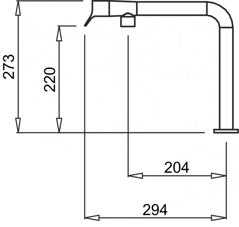 Elleci Solo bateria kuchenna zlewozmywakowa chrom MIKSOLCR