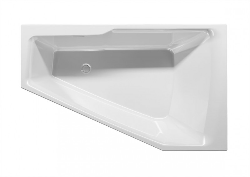 Riho Rethink Space wanna asymetryczna 160x75 lewa z syfonem biały połysk BR14005