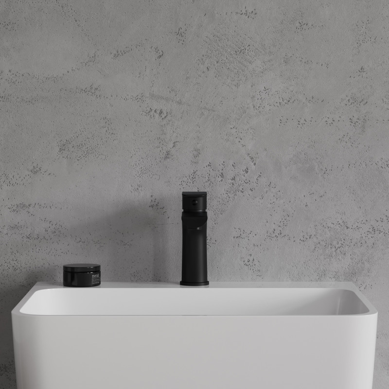 Omnires Sacramento bateria umywalkowa stojąca czarny mat SC2310BL