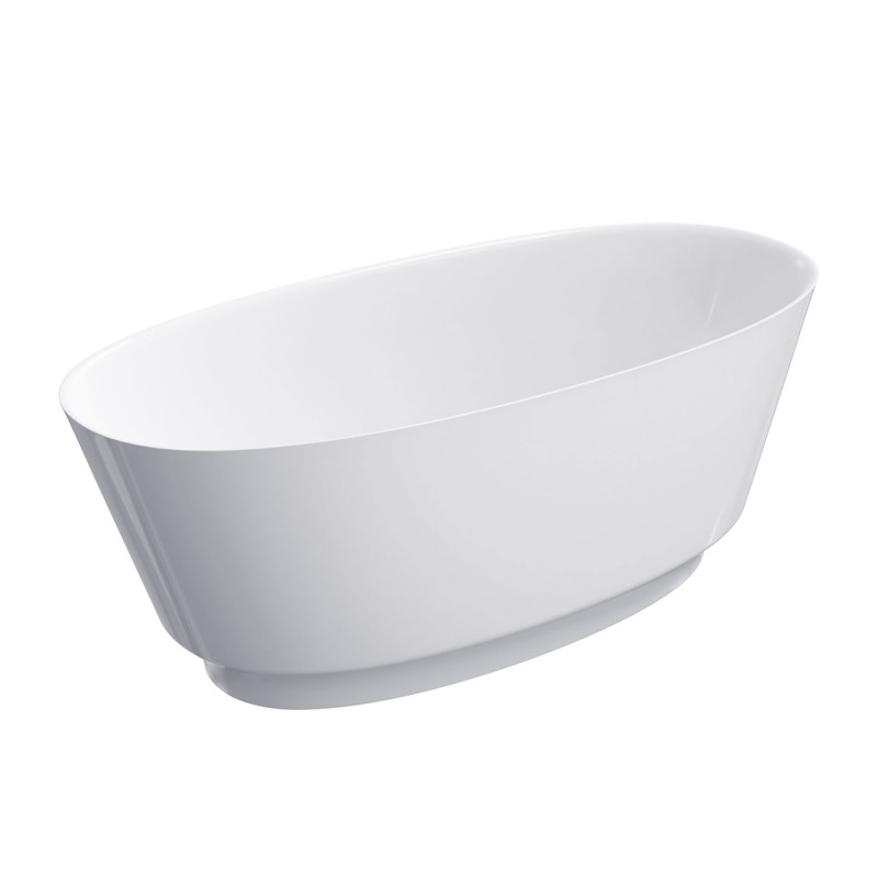 Omnires Neo M+ wanna wolnostojąca 158x72 cm Marble+ biały połysk NEO158WWBP