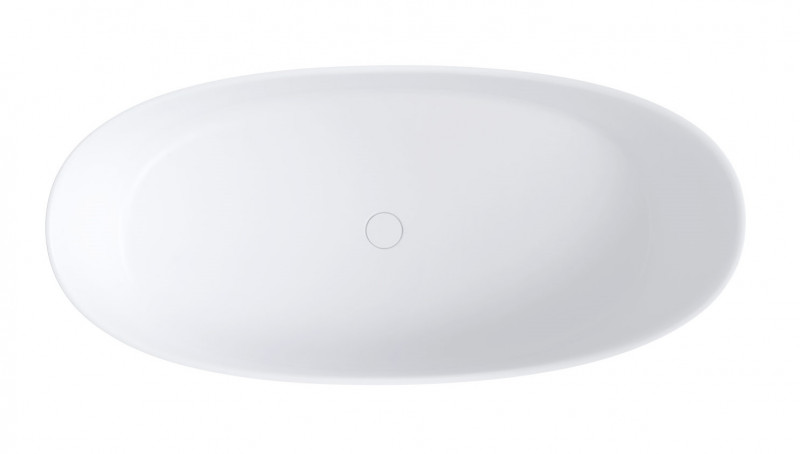 Omnires Neo M+ wanna wolnostojąca 158x72 cm Marble+ biały mat NEO158SWWBM