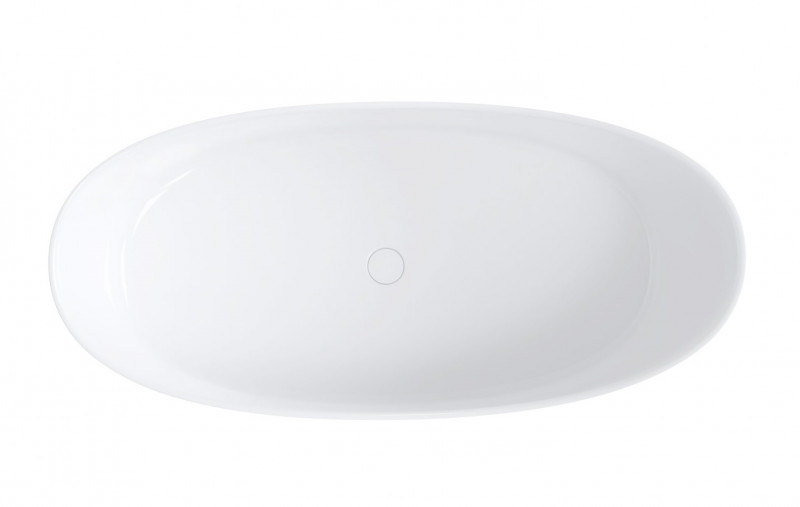 Omnires Neo M+ wanna wolnostojąca 158x72 cm Marble+ biały połysk NEO158SWWBP