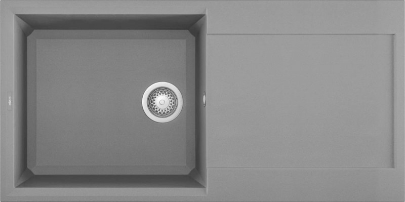 Elleci Easy 480 zlewozmywak 1 komora z ociekaczem wpuszczany w blat G48 cement Granitek LGY48048