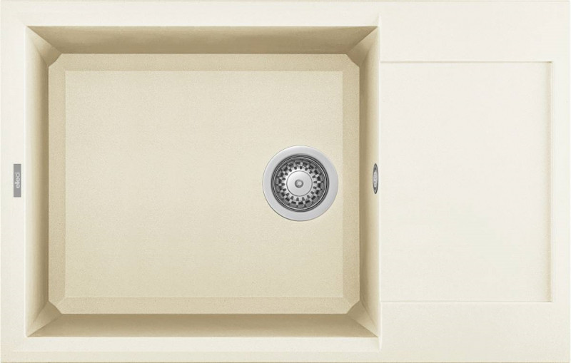 Elleci Easy 310 zlewozmywak 1 komora z ociekaczem wpuszczany w blat G62 biały antyczny Granitek LGY31062