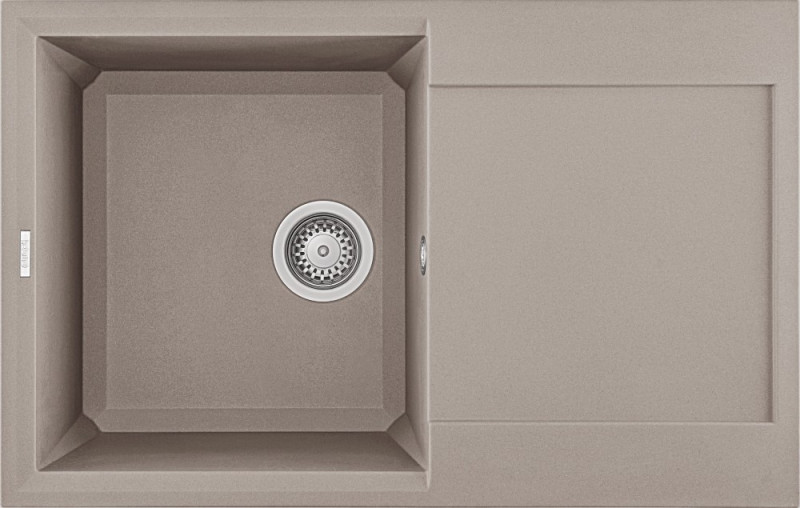 Elleci Easy 300 zlewozmywak 1 komora z ociekaczem wpuszczany w blat G43 tortora Granitek LGY30043