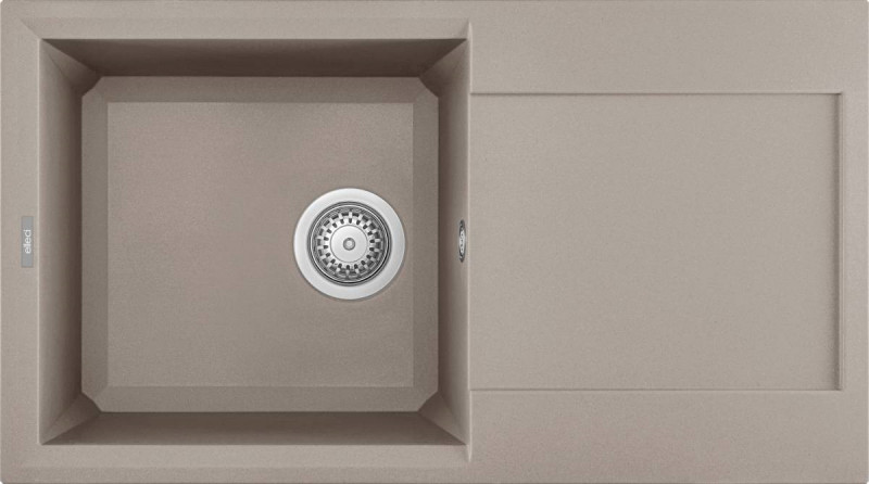 Elleci Easy 290 zlewozmywak 1 komora z ociekaczem wpuszczany w blat G43 tortora Granitek LGY29043