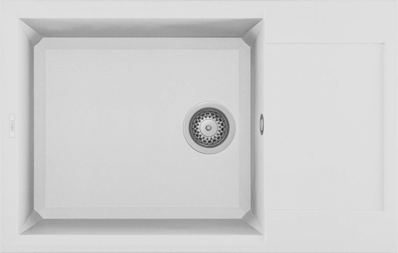 Elleci Easy 310 zlewozmywak 1 komora z ociekaczem wpuszczany w blat G68 biały Granitek LGY31068