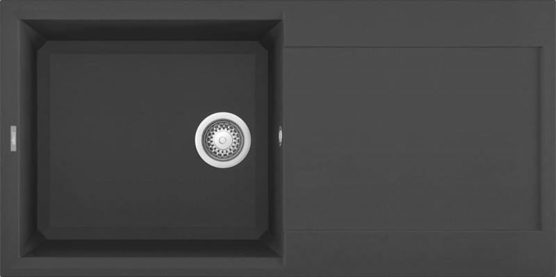 Elleci Easy 480 zlewozmywak 1 komora z ociekaczem wpuszczany w blat M70 ghisa Metaltek LMY48070