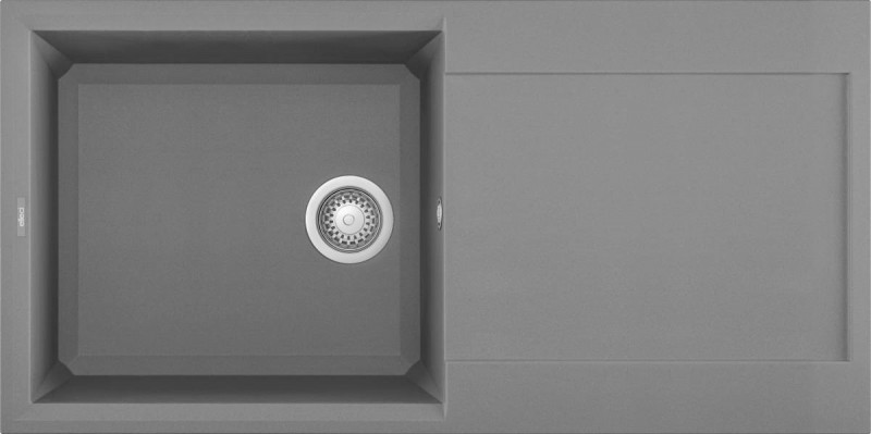 Elleci Easy 480 zlewozmywak 1 komora z ociekaczem wpuszczany w blat M73 titanium Metaltek LMY48073