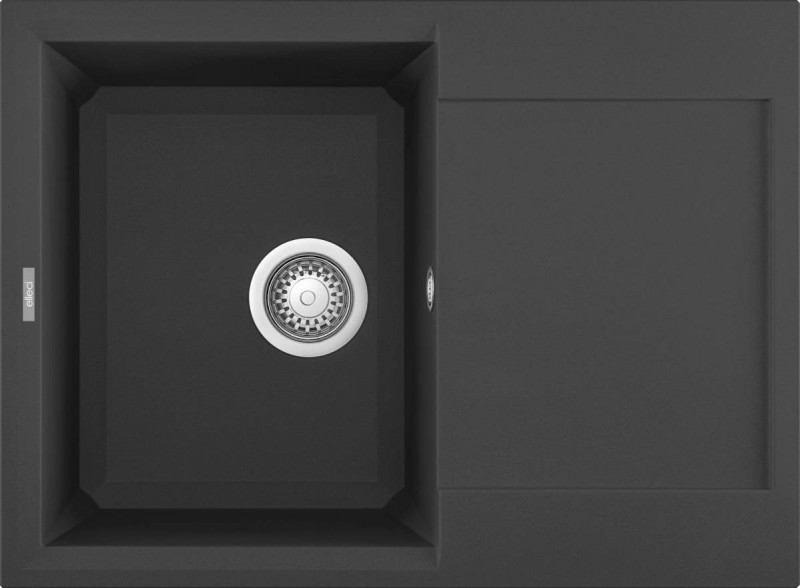 Elleci Easy 135 zlewozmywak 1 komora z ociekaczem wpuszczany w blat M70 ghisa Metaltek LMY13570