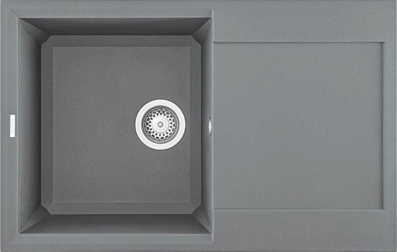 Elleci Easy 300 zlewozmywak 1 komora z ociekaczem wpuszczany w blat M73 titanium Metaltek LMY30073