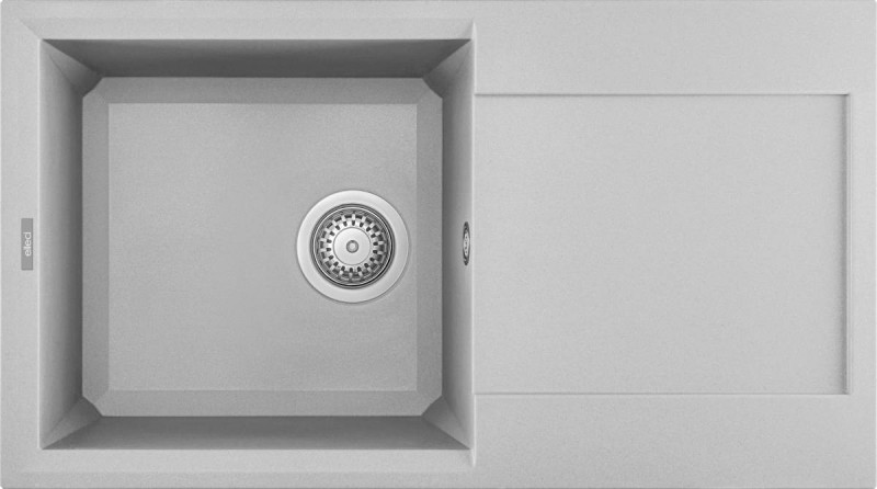 Elleci Easy 290 zlewozmywak 1 komora z ociekaczem wpuszczany w blat M79 aluminium Metaltek LMY29079