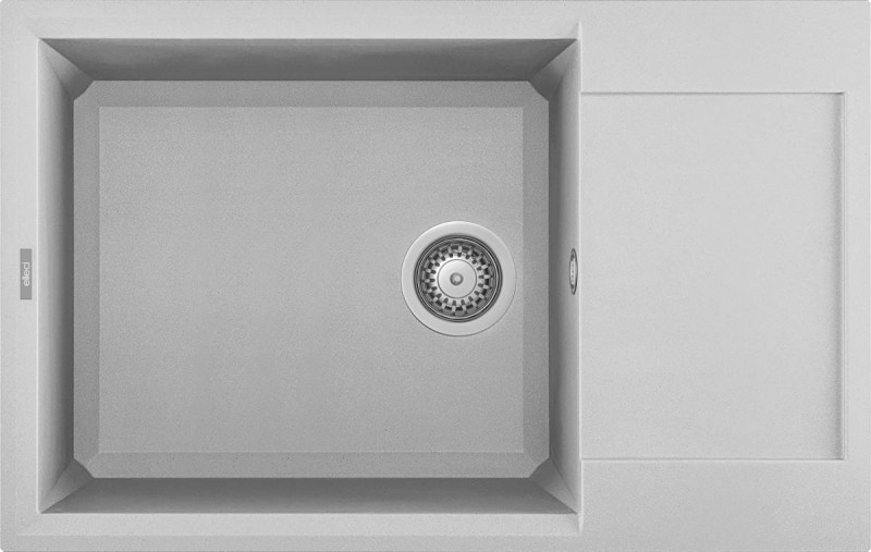 Elleci Easy 310 zlewozmywak 1 komora z ociekaczem wpuszczany w blat M79 aluminium Metaltek LMY31079