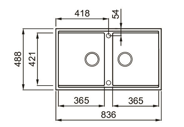 Elleci Best 450 zlewozmywak 2 komory podwieszany w blat K97 jasnoszary KeratekPlus LKB45097BSO