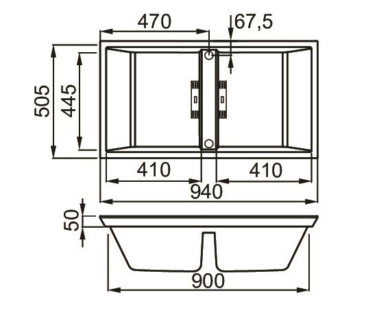 Elleci Dogma 100 Slim zlewozmywak 2 komory wpuszczane w blat K99 ciemnoszary KeratekPlus EKD1009999MSLM