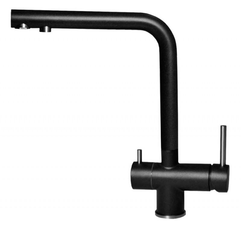 Elleci Tourmaline bateria kuchenna zlewozmywakowa do wody filtrowanej Keratek K86 czarny MKKTOU86