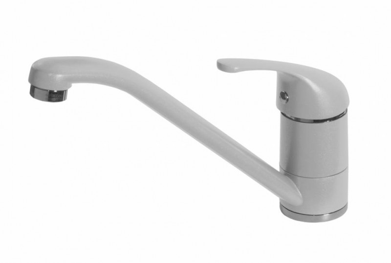 Elleci Minerva bateria kuchenna zlewozmywakowa z obrotową wylewką Metaltek M79 aluminium MMKMIN79