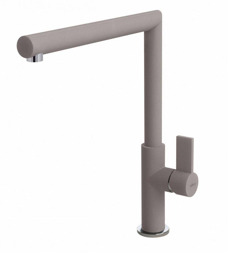 Elleci Ares bateria kuchenna zlewozmywakowa z obrotową wylewką Granitek G43 tortora MGKARE43