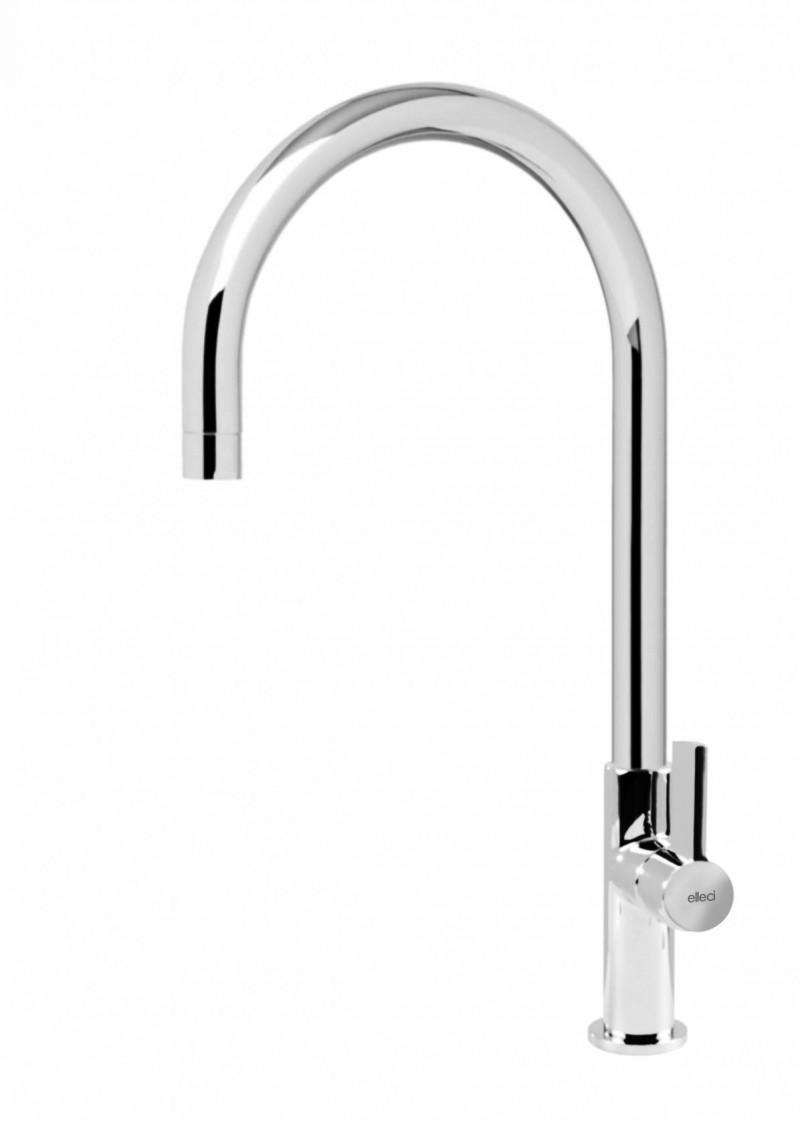 Elleci Volta bateria kuchenna zlewozmywakowa z obrotową wylewką chrom MIKVTACR