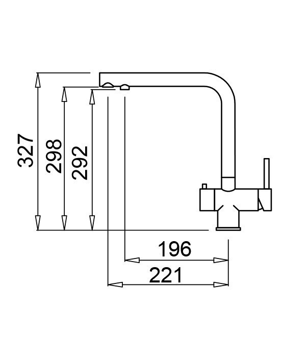 Elleci Tourmaline bateria kuchenna zlewozmywakowa do wody filtrowanej Granitek G68 biały MGKTOU68