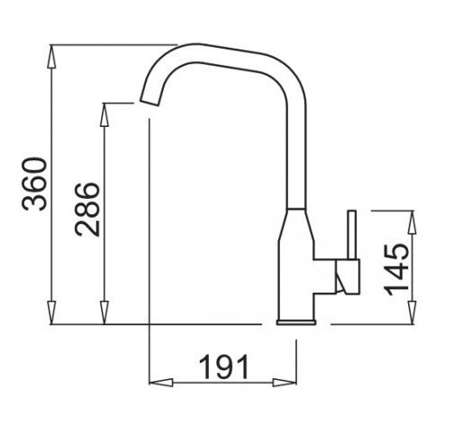 Elleci Dora bateria kuchenna zlewozmywakowa z obrotową wylewką Granitek G43 tortora MGKDOR43
