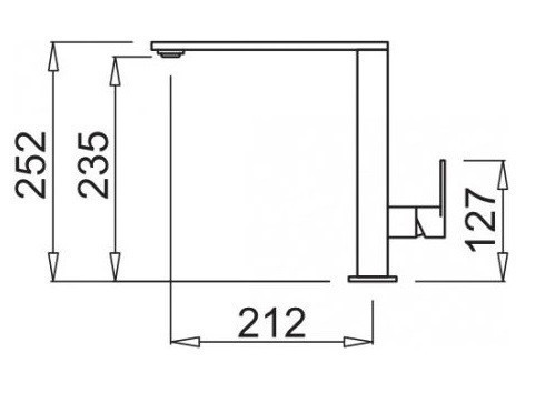 Elleci Flat bateria kuchenna zlewozmywakowa z obrotową wylewką Keratek K97 jasnoszary MKKFLA97
