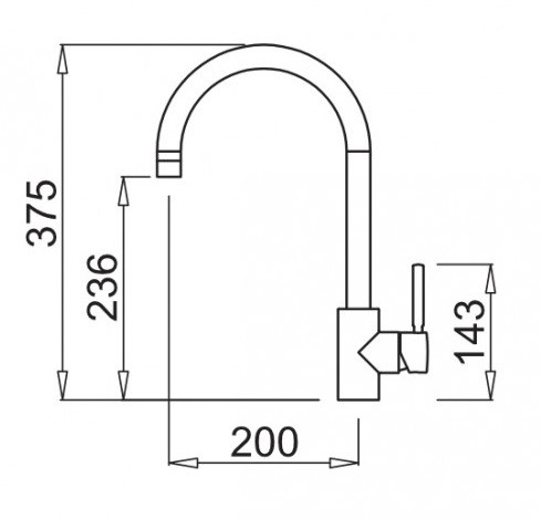 Elleci Cloud  bateria kuchenna zlewozmywakowa z obrotową wylewką chrom MIKCLOCR