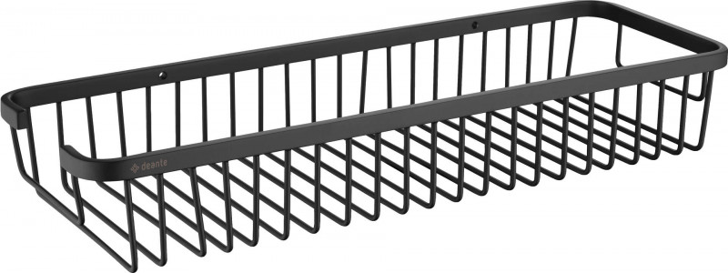 Deante Round Koszyk prysznicowy czarny matowy ADRN551