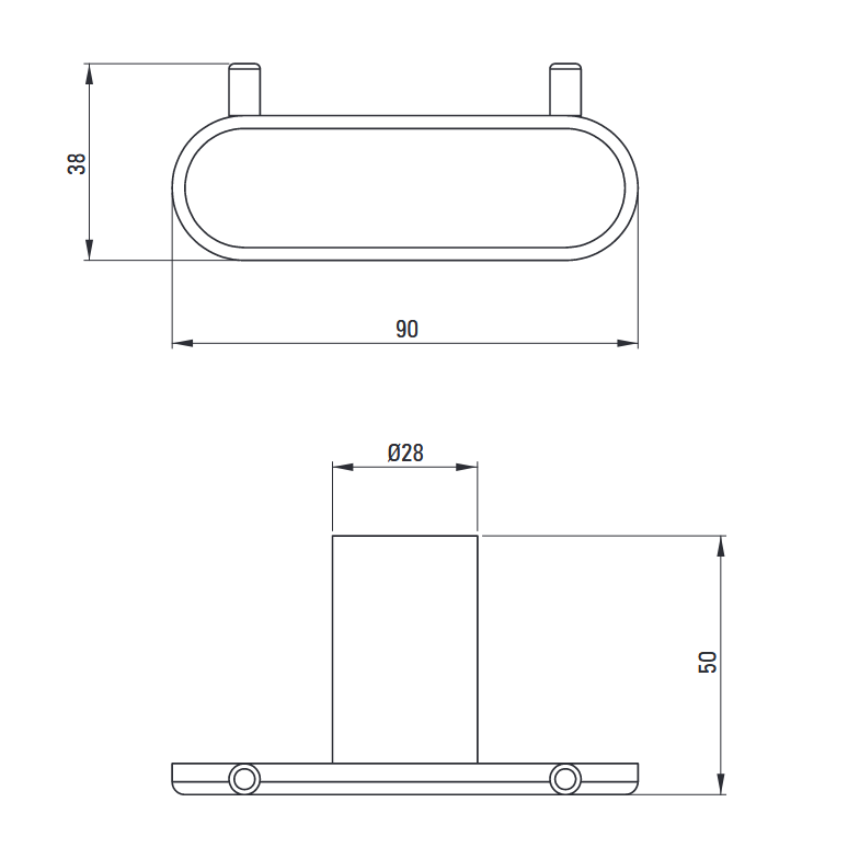Deante Round haczyk wieszak podwójny czarny matowy ADRN121