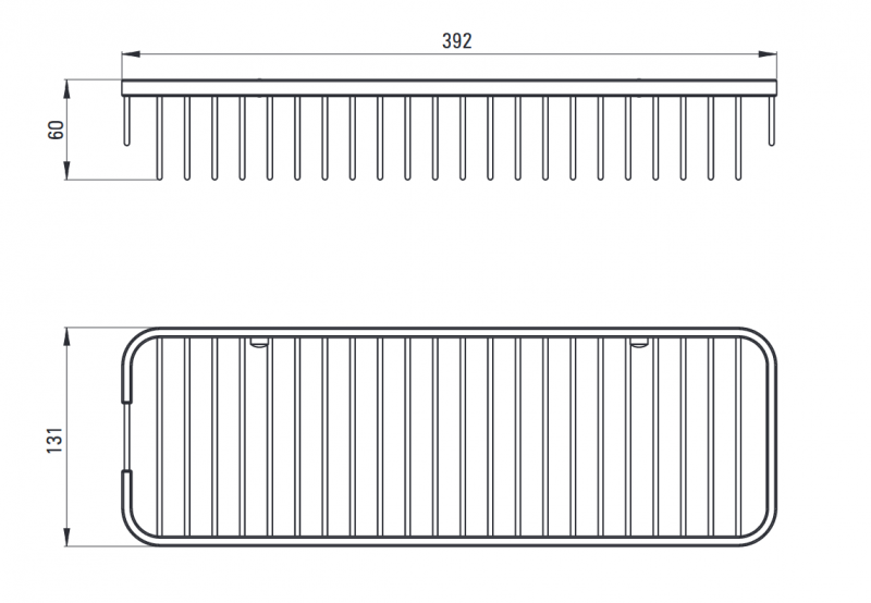 Deante Round Koszyk prysznicowy czarny matowy ADRN551